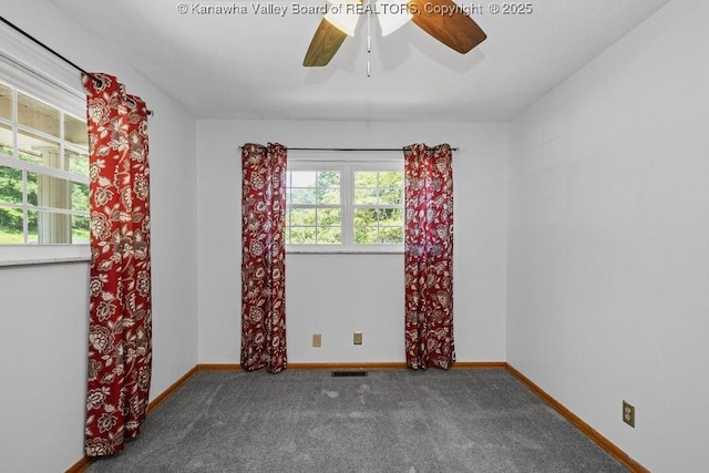 169 Burning Springs Dr, Belle, WV 25015 - carpeted empty room featuring a ceiling fan and baseboards