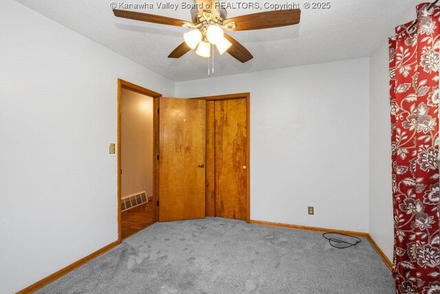 169 Burning Springs Dr, Belle, WV 25015 - unfurnished room with carpet, a ceiling fan, and baseboards