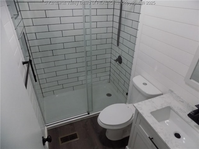 1004 E Riverview Dr, Belle, WV 25015 - bathroom featuring a shower stall and vanity