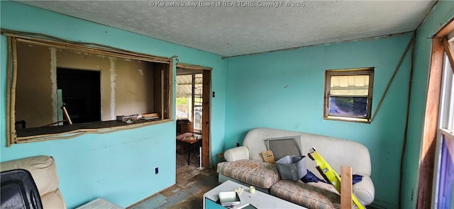 1214 Upper Vine St, Charleston, WV 25302 - sitting room featuring a textured ceiling