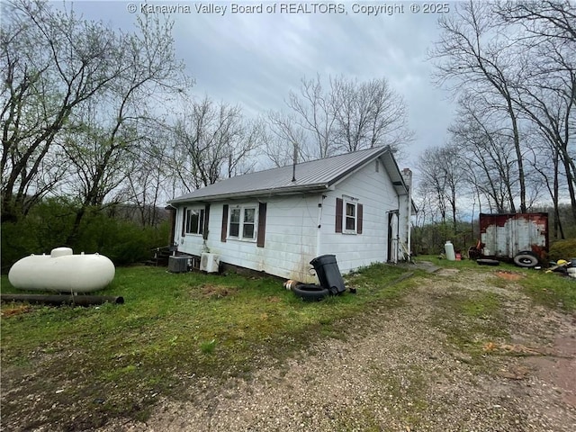 630 Melody Ln, Charleston, WV 25313 - view of home's exterior with metal roof