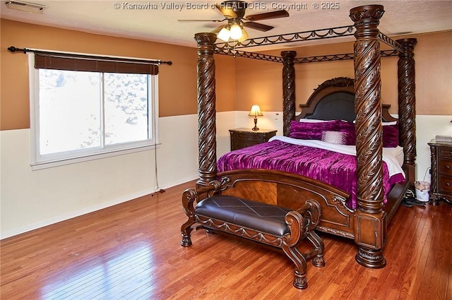 124 Morningside Dr, Elkview, WV 25071 - bedroom featuring wood finished floors and ceiling fan