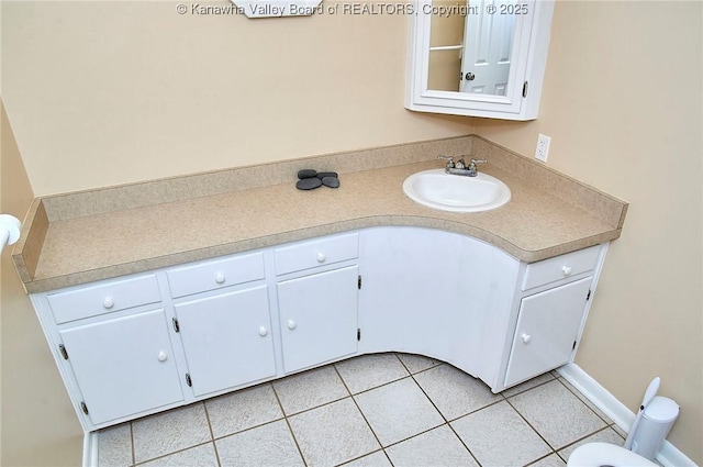 124 Morningside Dr, Elkview, WV 25071 - bathroom featuring vanity and tile patterned floors