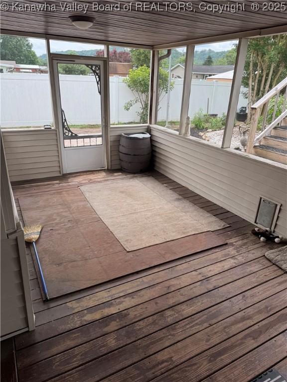 194 Shawnee Ests, Winfield, WV 25213 - view of unfurnished sunroom