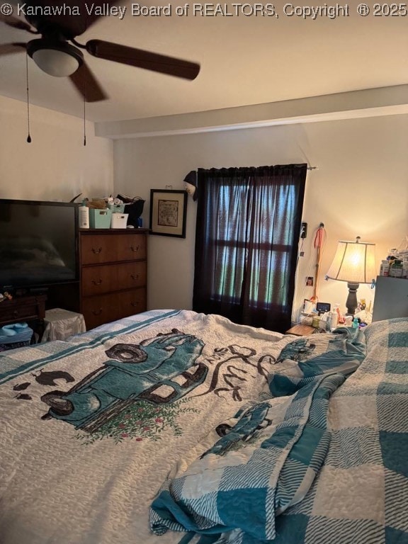 1003 Ridge Dr, South Charleston, WV 25309 - bedroom with ceiling fan