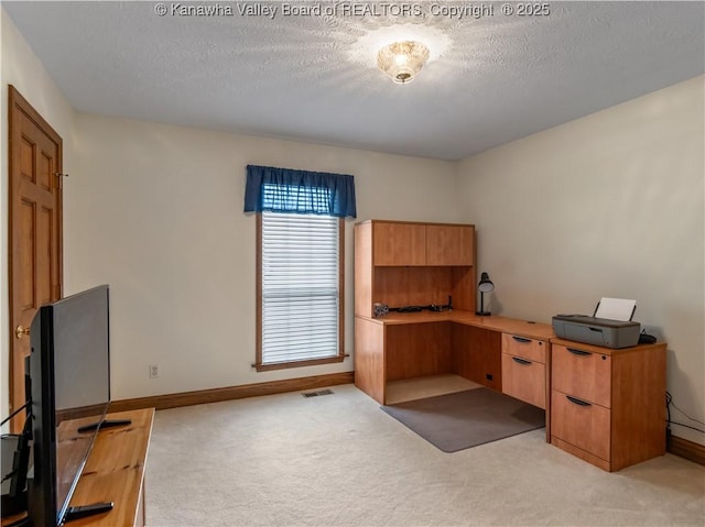 53 Wildrose Ln, Scott Depot, WV 25560 - unfurnished office with a textured ceiling and light carpet