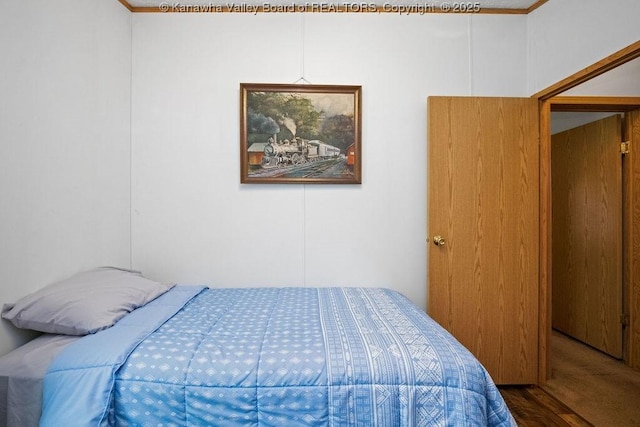 2873 Oak Hill Ridge Rd, Bomont, WV 25030 - bedroom with wood finished floors