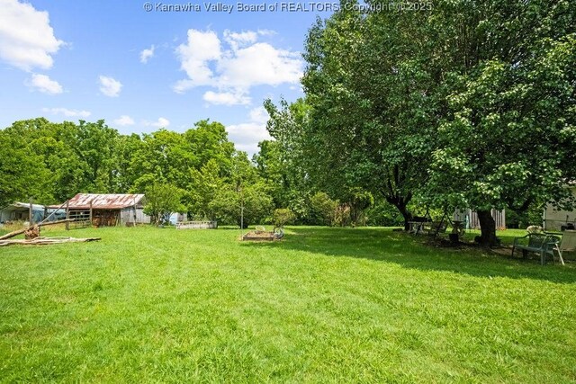 2873 Oak Hill Ridge Rd, Bomont, WV 25030 - view of green lawn featuring an outdoor structure
