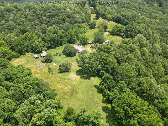 2873 Oak Hill Ridge Rd, Bomont, WV 25030 - aerial view of property's location featuring a heavily wooded area