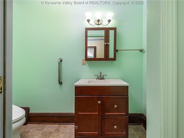 412 C St, Saint Albans, WV 25177 - bathroom with vanity and toilet