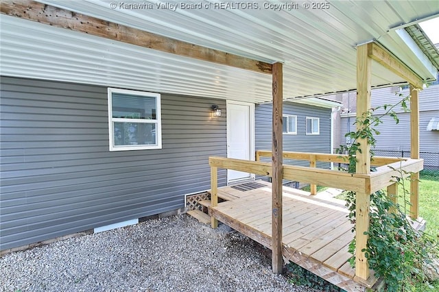 911 Dupont Ave, Nitro, WV 25143 - view of wooden deck
