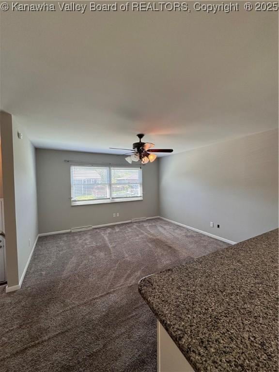 3007 Sansom Ct, Milton, WV 25541 - carpeted spare room with ceiling fan and baseboards