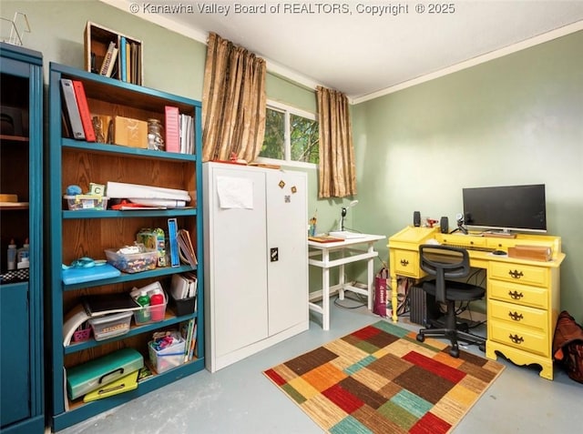 15 Eagle Flight Rd, Ripley, WV 25271 - office space featuring concrete floors and crown molding