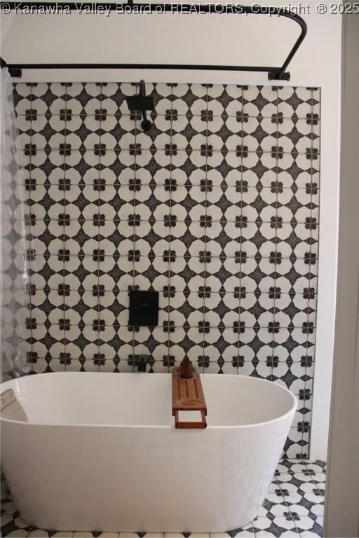 1840-A Oakridge Dr, Charleston, WV 25311 - full bath featuring a freestanding bath