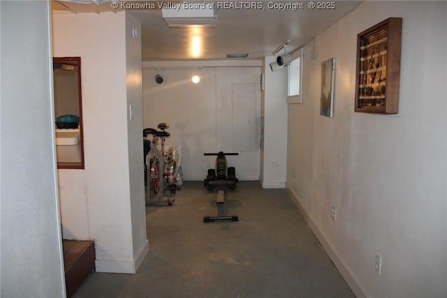 1840-A Oakridge Dr, Charleston, WV 25311 - exercise room with baseboards