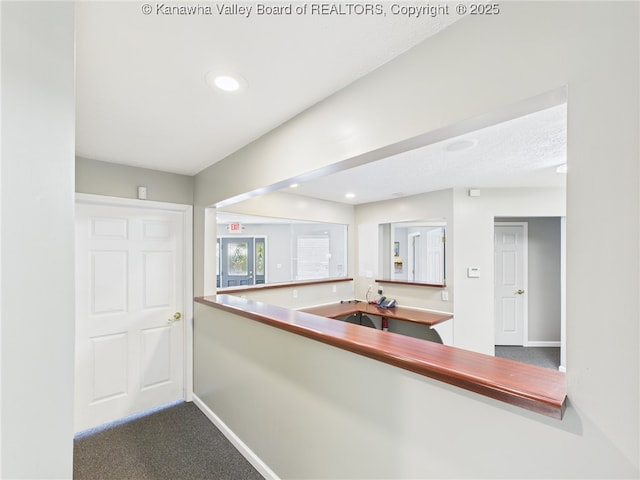 319 Main St, Clay, WV 25043 - hall featuring carpet flooring and recessed lighting