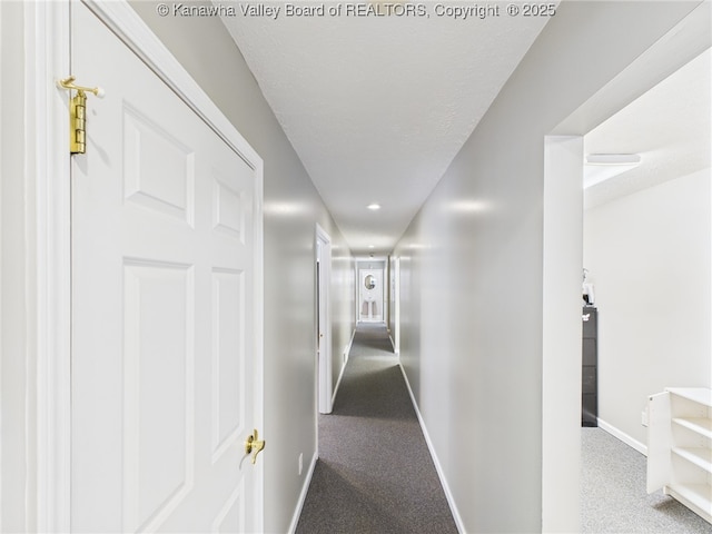 319 Main St, Clay, WV 25043 - hallway featuring carpet floors and recessed lighting