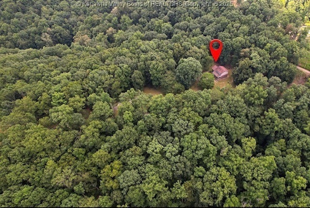 690 Rambling Hills Rd, Elkview, WV 25071 - aerial overview of property's location featuring a forest
