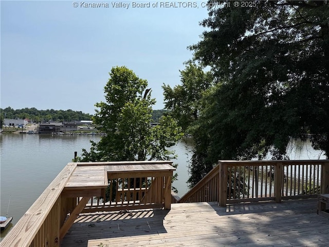 1524 Fenton Cir, Nitro, WV 25143 - dock with a deck with water view