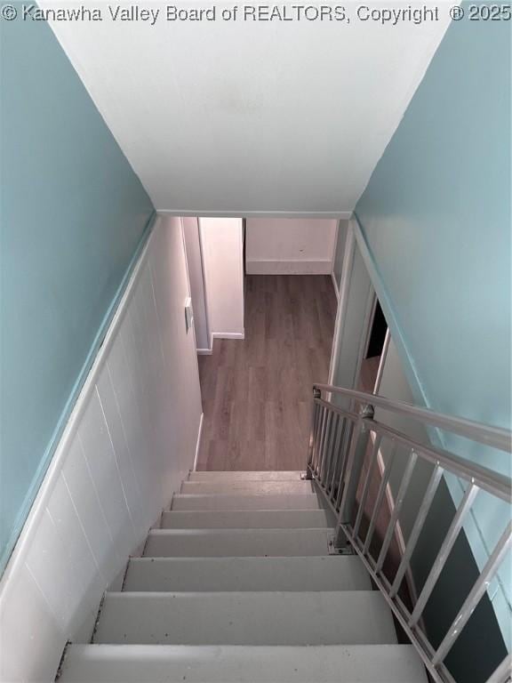 1524 Fenton Cir, Nitro, WV 25143 - stairway with wood finished floors
