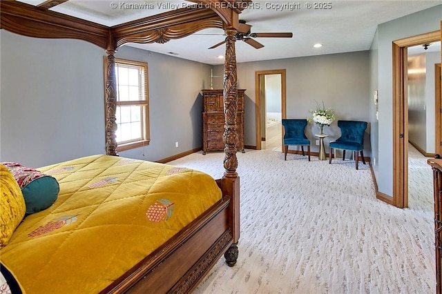 1004 Wethersfield Xing, Hurricane, WV 25526 - carpeted bedroom with baseboards and recessed lighting