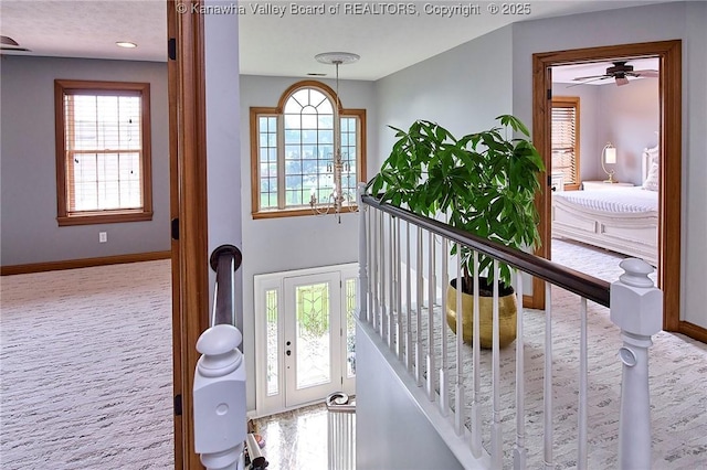 1004 Wethersfield Xing, Hurricane, WV 25526 - staircase with healthy amount of natural light and carpet