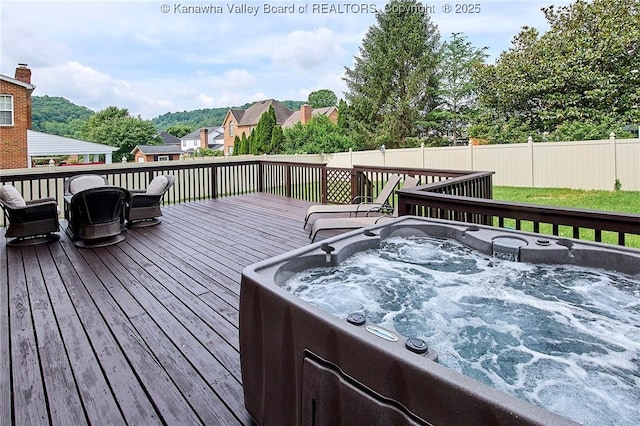 1004 Wethersfield Xing, Hurricane, WV 25526 - deck featuring a hot tub