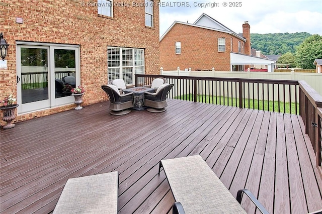 1004 Wethersfield Xing, Hurricane, WV 25526 - deck featuring a fenced backyard
