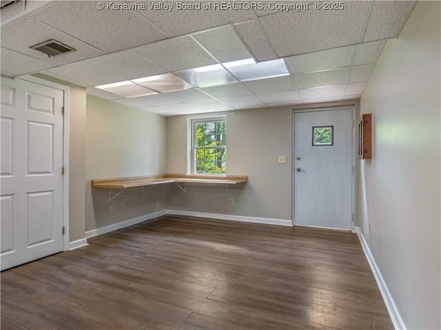 227 Maplewood Ests, Scott Depot, WV 25560 - foyer featuring wood finished floors and a paneled ceiling