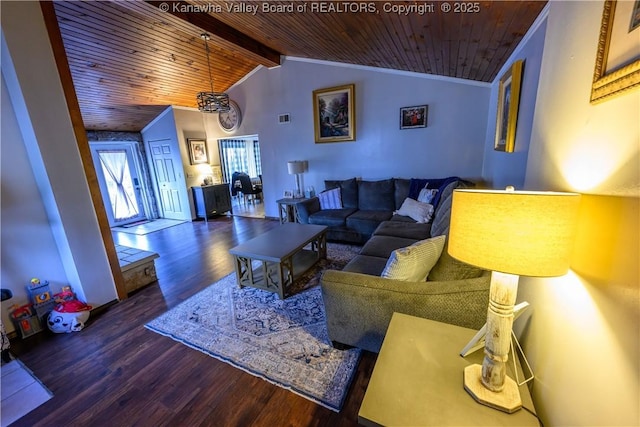 969 Airport Rd, Chapmanville, WV 25508 - living room with wooden ceiling and wood finished floors