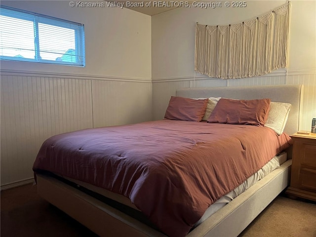 1324 13th St, Nitro, WV 25143 - bedroom featuring a wainscoted wall and carpet flooring