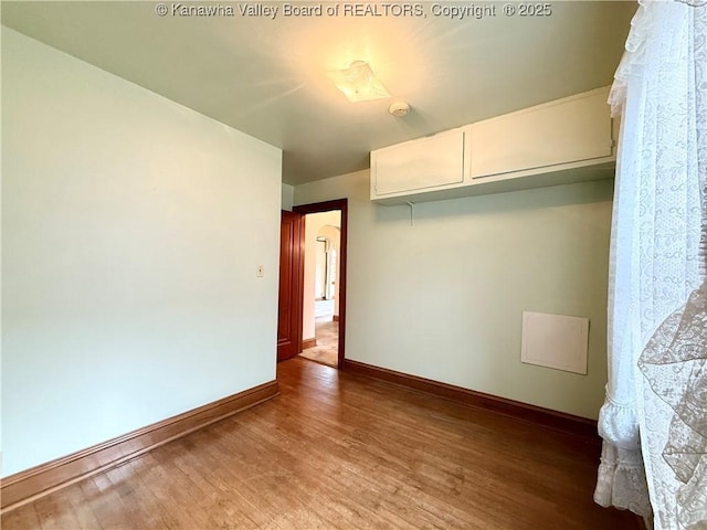 108 W Main St, Belle, WV 25015 - spare room with light wood-style flooring and a smoke detector