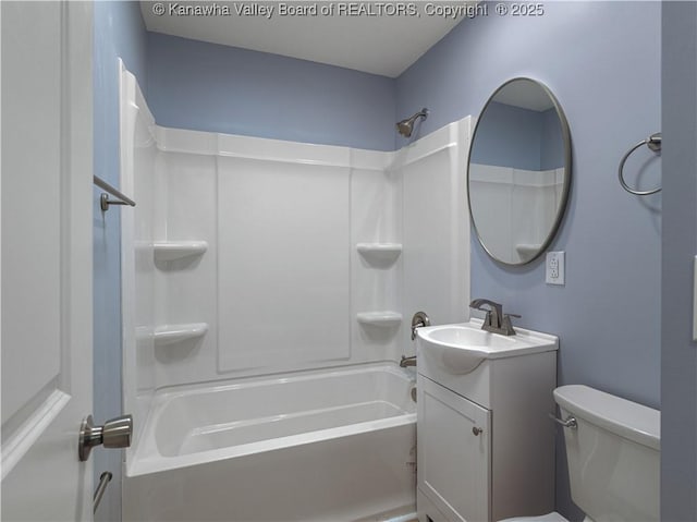 5285 Kelly Rd, Charleston, WV 25313 - full bathroom featuring vanity and shower / bathtub combination