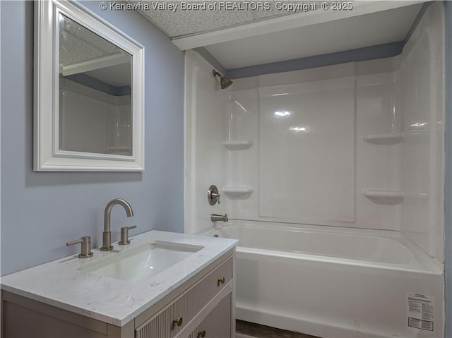 5285 Kelly Rd, Charleston, WV 25313 - bathroom featuring vanity and washtub / shower combination