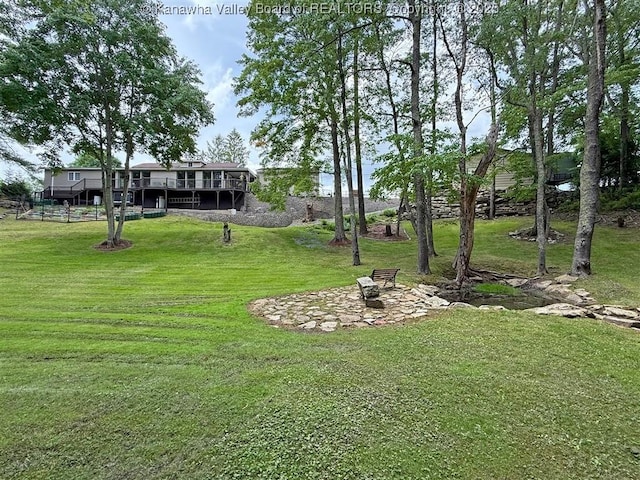 960 Grandview Rd, Daniels, WV 25832 - view of grassy yard with a deck