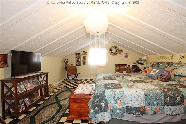 960 Grandview Rd, Daniels, WV 25832 - bedroom featuring vaulted ceiling and baseboards
