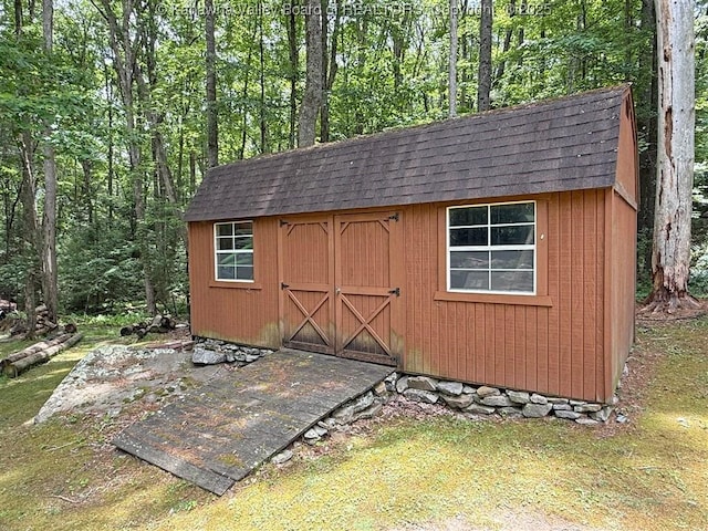 960 Grandview Rd, Daniels, WV 25832 - view of shed with a wooded view