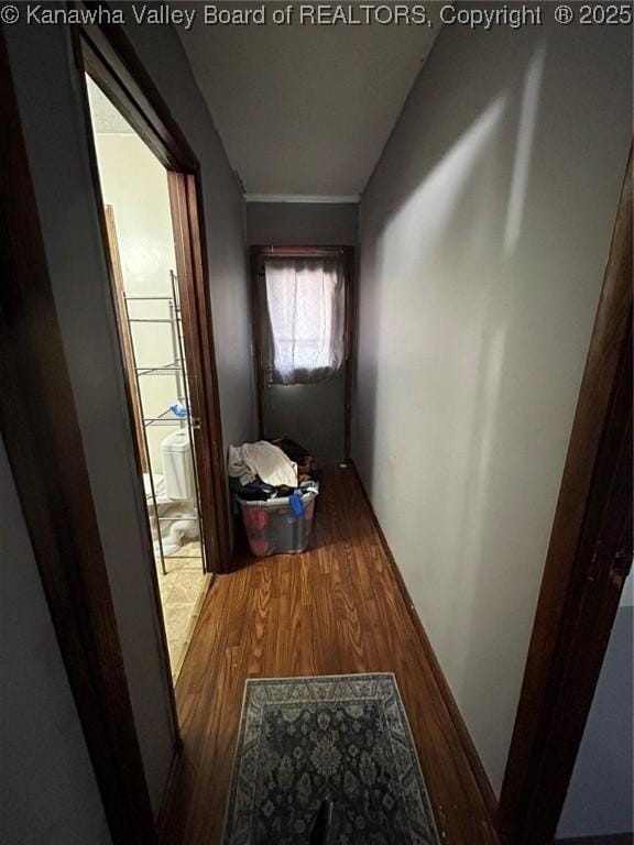 322 16th St, Dunbar, WV 25064 - corridor featuring wood finished floors