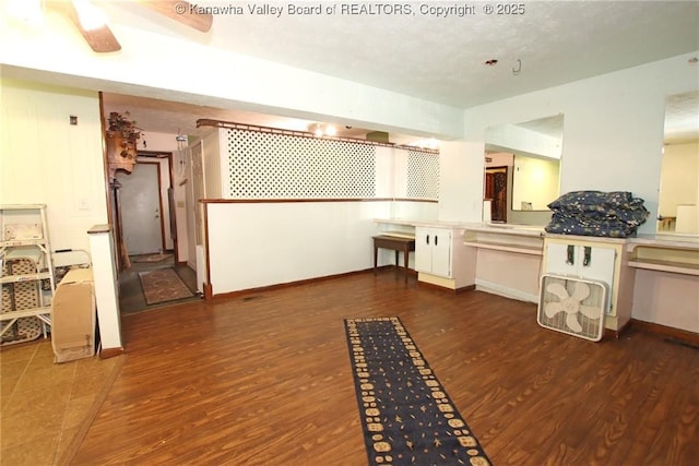 322 16th St, Dunbar, WV 25064 - kitchen featuring wood finished floors and baseboards