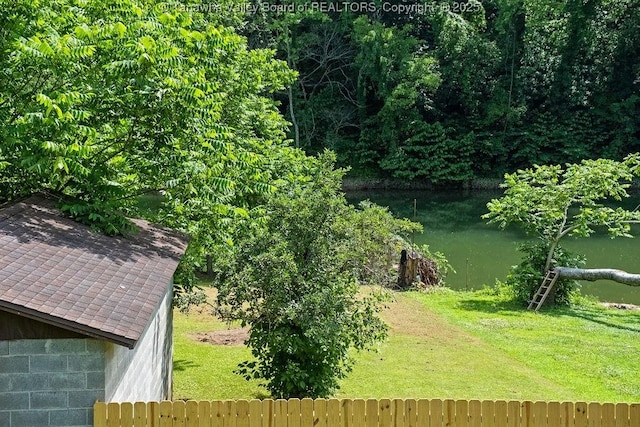 9627 Procious Maysel Rd, Procious, WV 25164 - view of green lawn with a water view