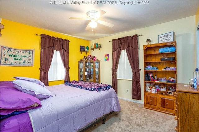 3983 39th St E, Nitro, WV 25143 - bedroom with carpet and a ceiling fan
