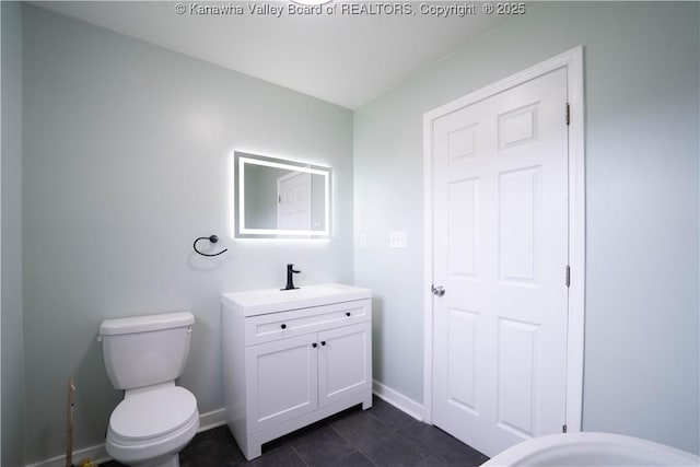 2023 Roxalana Rd, Dunbar, WV 25064 - half bath featuring vanity and tile patterned flooring