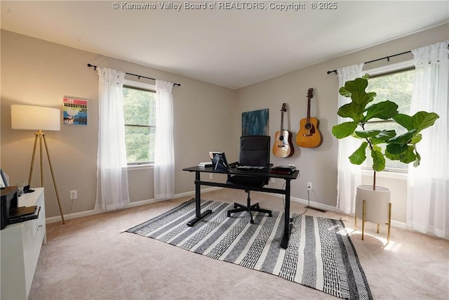 32 Carriage Rd, Charleston, WV 25314 - home office featuring carpet floors