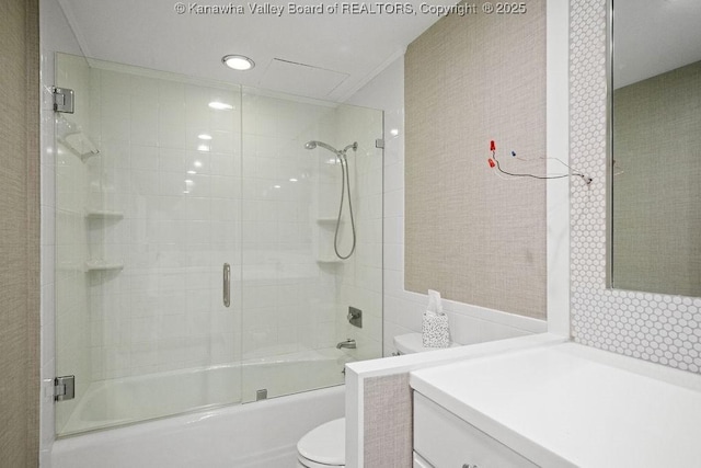 1578 Kanawha Blvd Unit 7C, Charleston, WV 25311 - full bath featuring vanity and enclosed tub / shower combo
