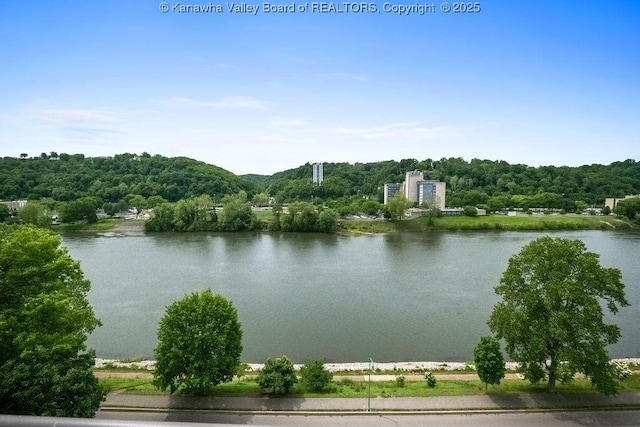 1578 Kanawha Blvd Unit 7C, Charleston, WV 25311 - water view featuring a forest