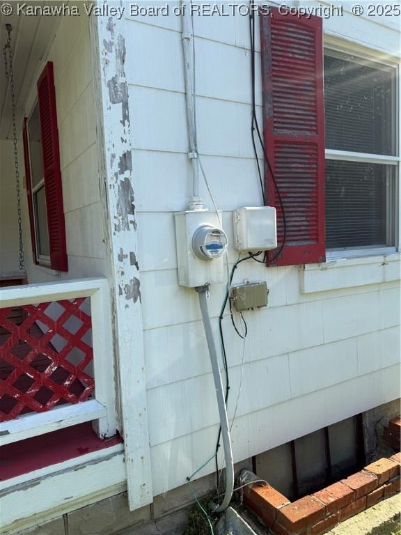 23908 Coal River Rd, Wv, WV 25148 - exterior view of electric meter