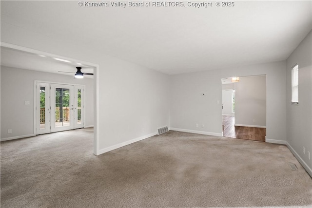 207 Branchfield Dr, Charleston, WV 25314 - unfurnished room with healthy amount of natural light, carpet flooring, and a ceiling fan