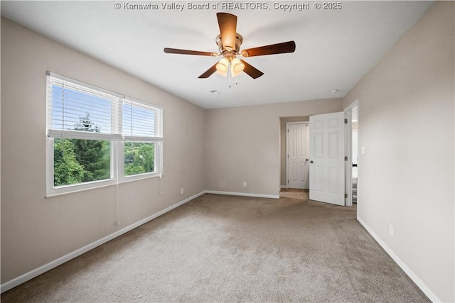 207 Branchfield Dr, Charleston, WV 25314 - spare room with carpet floors and ceiling fan