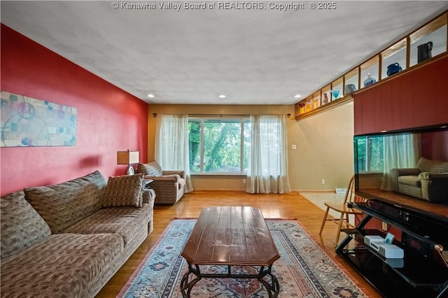 1204 Crown Dr, South Charleston, WV 25309 - living room with wood finished floors