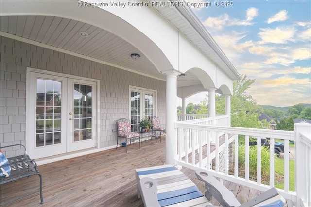 365 Tyler Way, Scott Depot, WV 25560 - porch featuring french doors